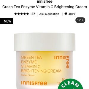 Innisfree Green Tea Enzyme Brightening Cre4m